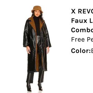 Free People X Revolve long winter coat.